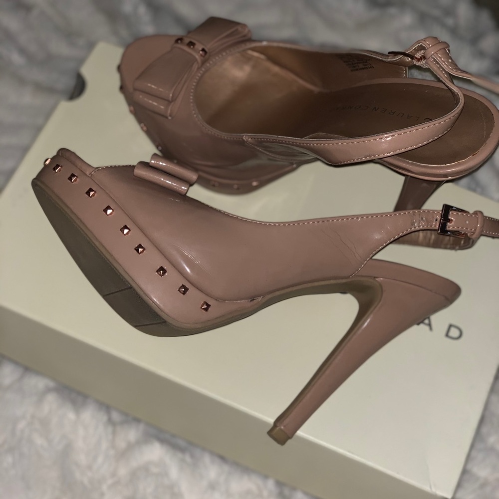 Lauren Conrad (LC) US Size 8 Nude Leather Pumps